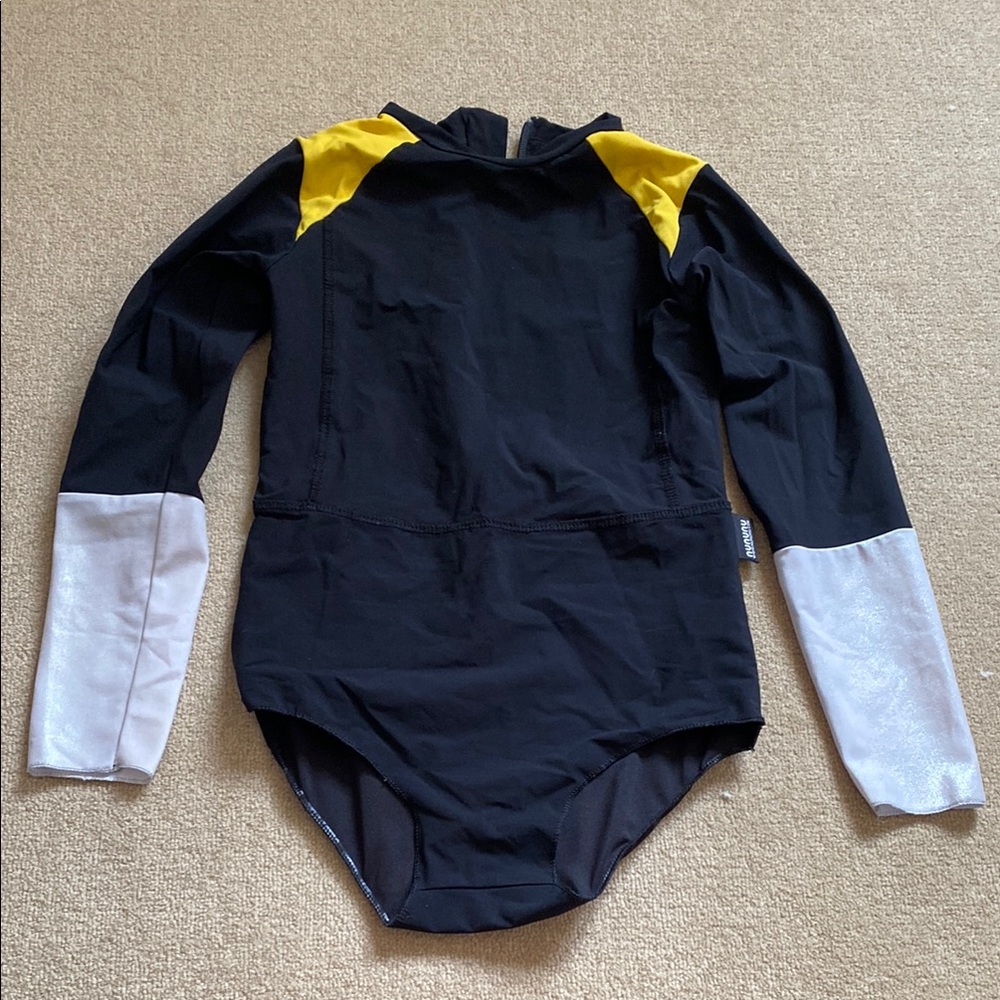 Colorblock Long Sleeve Swimsuit